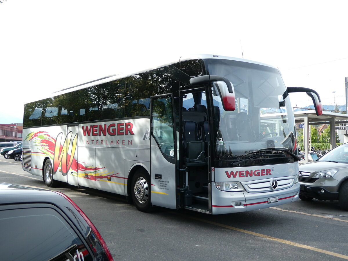 (239'045) - Wenger, Interlaken - Nr. 3/BE 483'463 - Mercedes am 14. August 2022 in Thun, CarTerminal