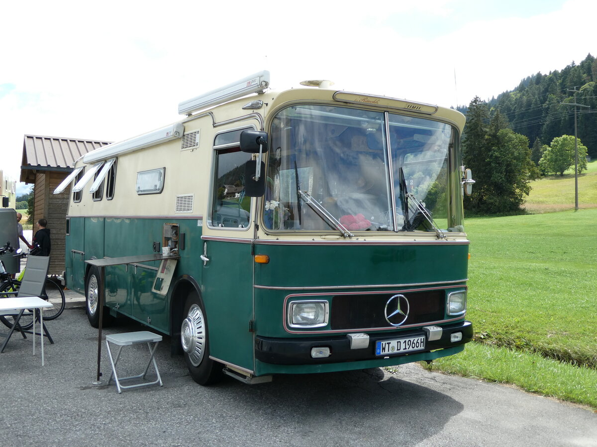 (239'152) - Aus Deutschland: Pan, Todtmoos-Rtte - WT-D 1966H - Mercedes am 20. August 2022 in Wildhaus, Munzenriet