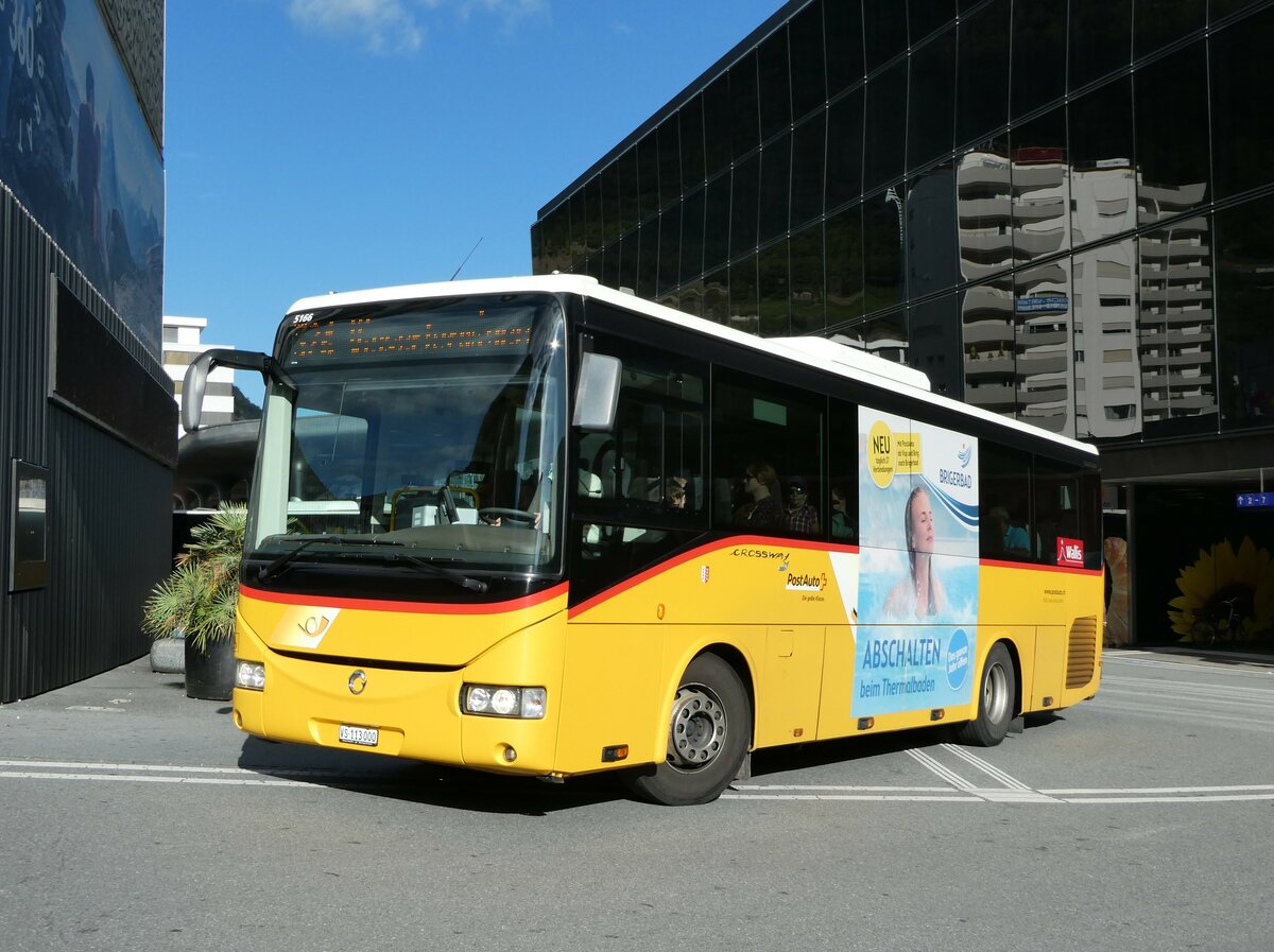 (239'326) - BUS-trans, Visp - VS 113'000 - Irisbus am 21. August 2022 beim Bahnhof Visp