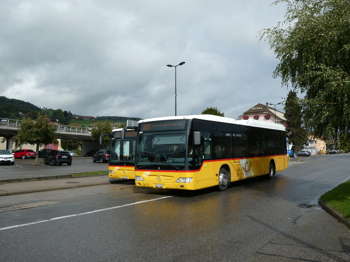 (240'192) - CarPostal Ouest - VD 510'284 - Mercedes am 24. September 2022 beim Bahnhof Moudon