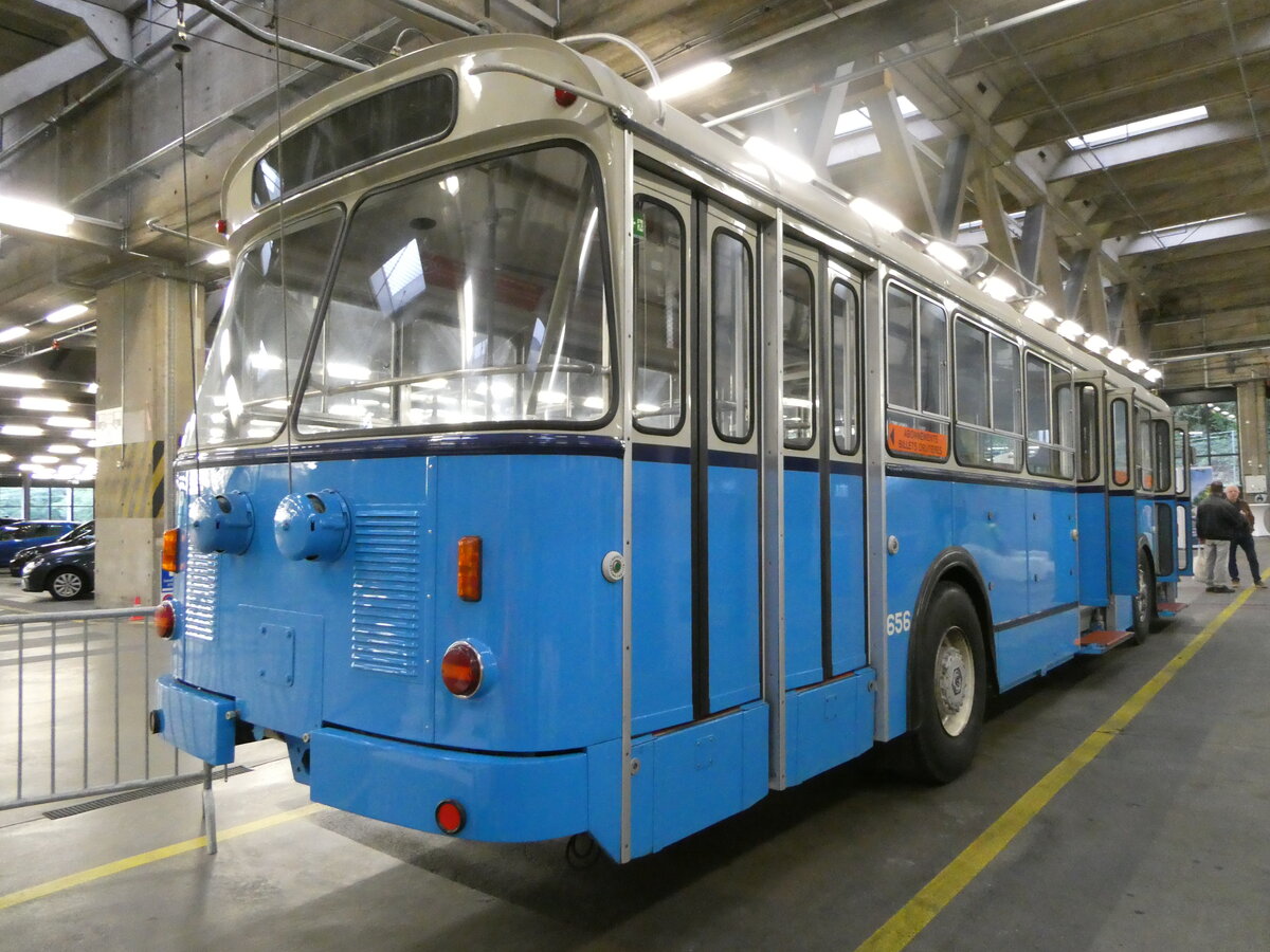 (240'444) - TL Lausanne - Nr. 656 - FBW/Eggli Trolleybus am 1. Oktober 2022 in Lausanne, Dpt Borde