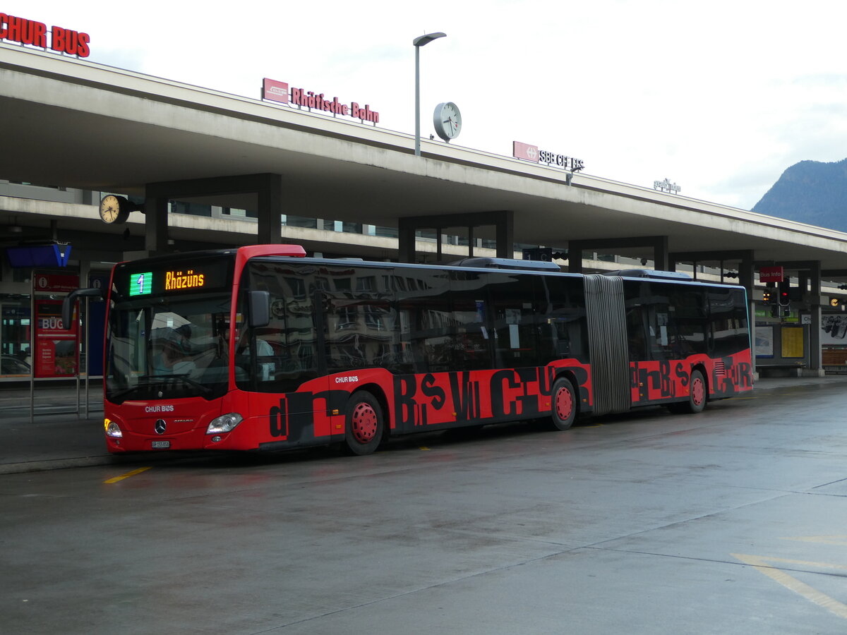 (241'270) - Chur Bus, Chur - Nr. 58/GR 155'858 - Mercedes am 14. Oktober 2022 beim Bahnhof Chur