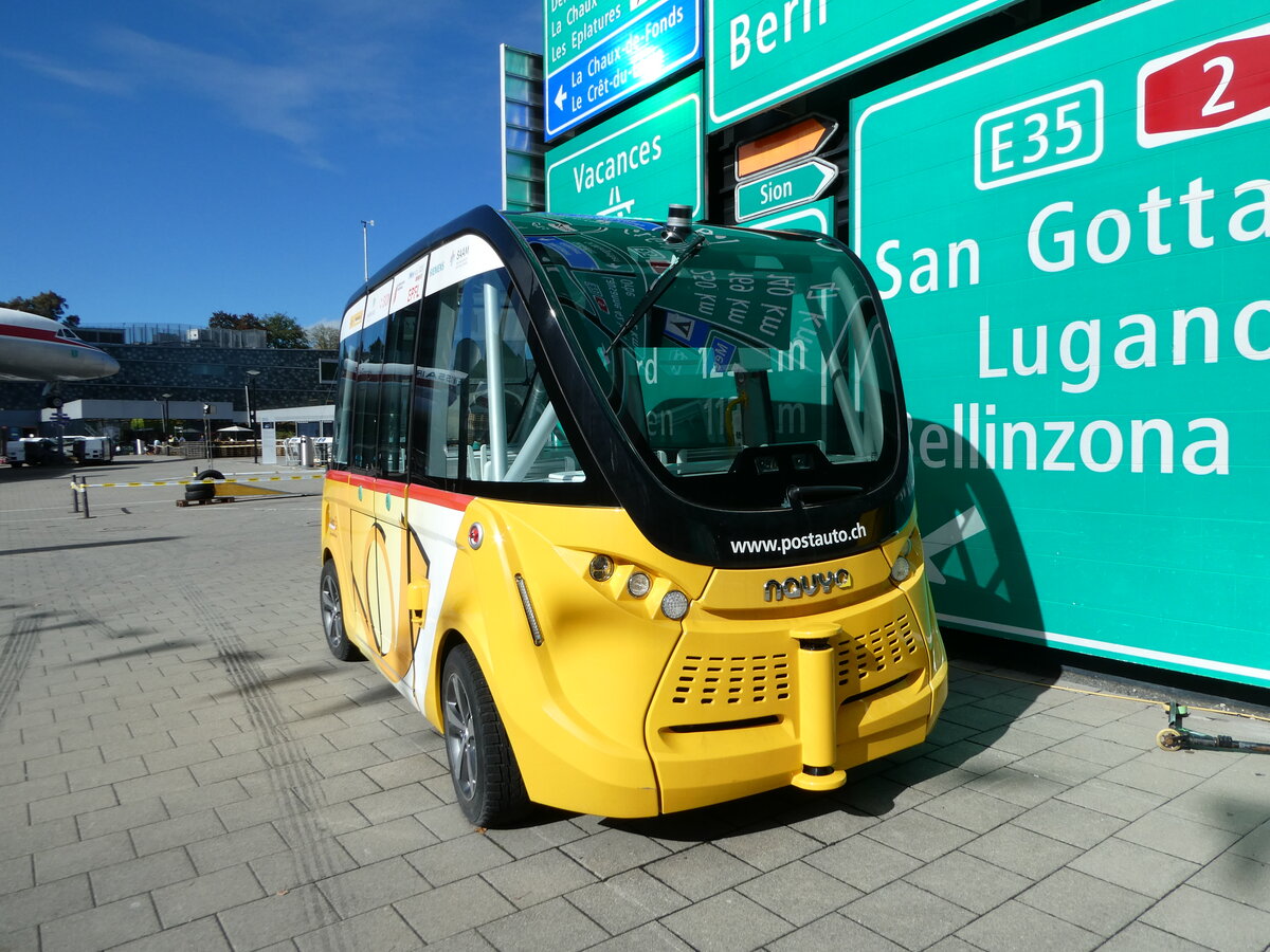 (241'722) - PostAuto Wallis - (VS 454'600) - Navya am 22. Oktober 2022 in Luzern, Verkehrshaus