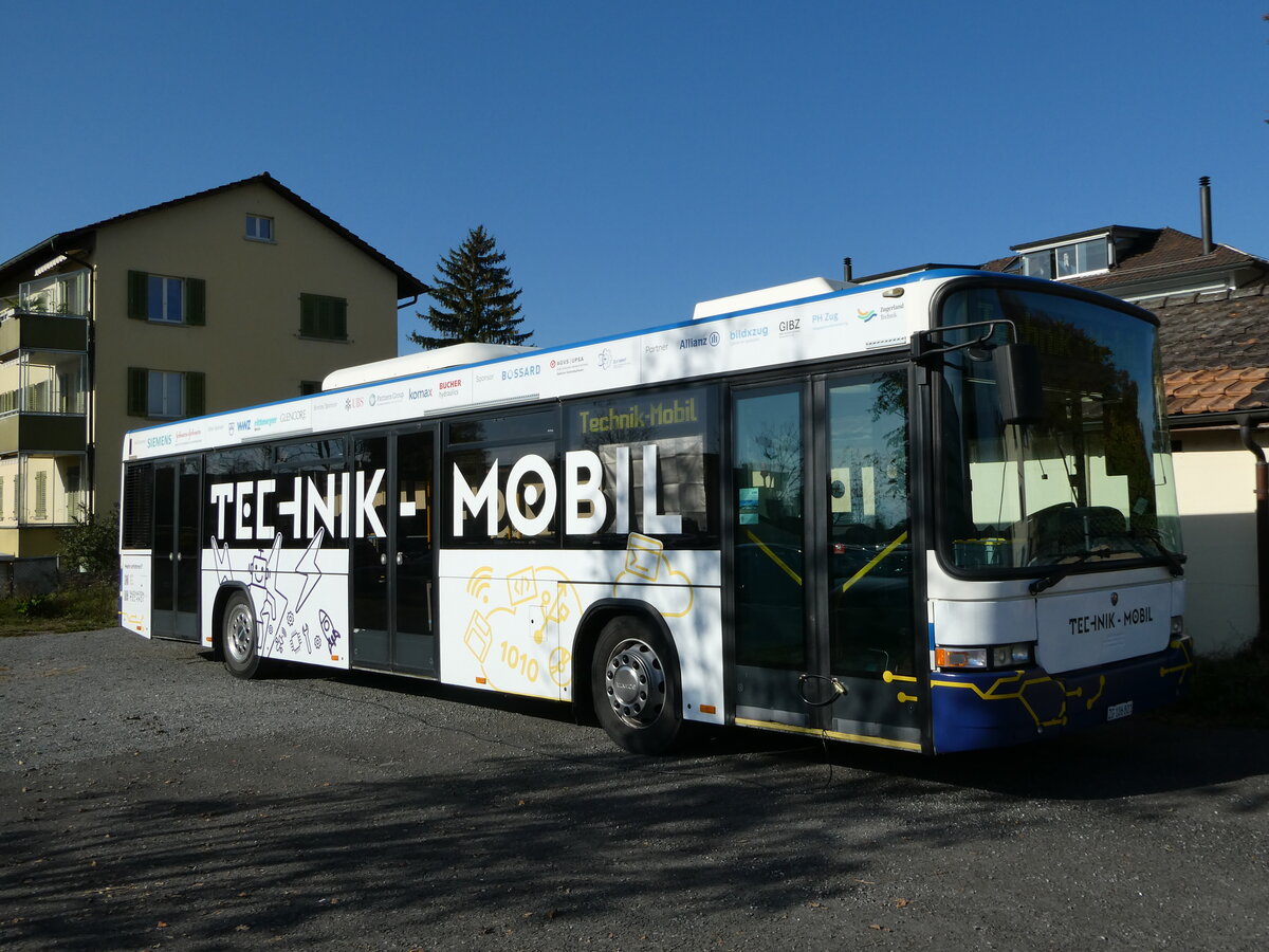(242'052) - Technik-Mobil, Zug - ZG 106'801 - Scania/Hess (ex Odermatt, Rotkreuz Nr. 223) am 31. Oktober 2022 in Zug, Aabachstrasse