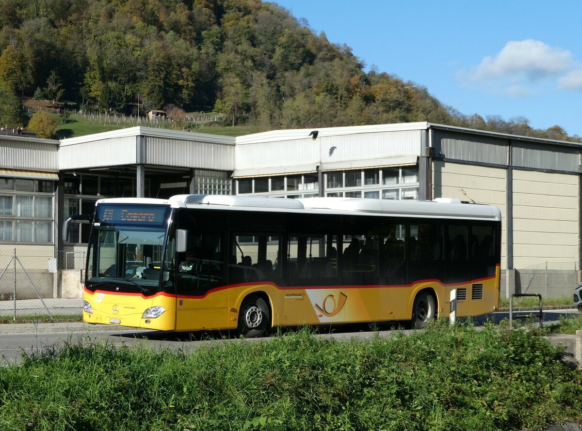 (242'820) - AutoPostale Ticino - Nr. 543/TI 215'323 - Mercedes am 16. November 2022 in Barbengo, Via Figino