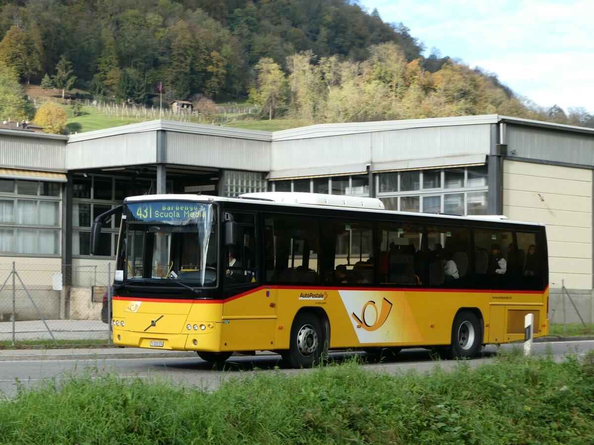 (242'919) - AutoPostale Ticino - Nr. 519/TI 215'374 - Volvo am 17. November 2022 in Barbengo, Via Figino