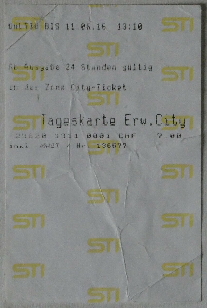 (243'464) - STI-Tageskarte am 5. Dezember 2022 in Thun