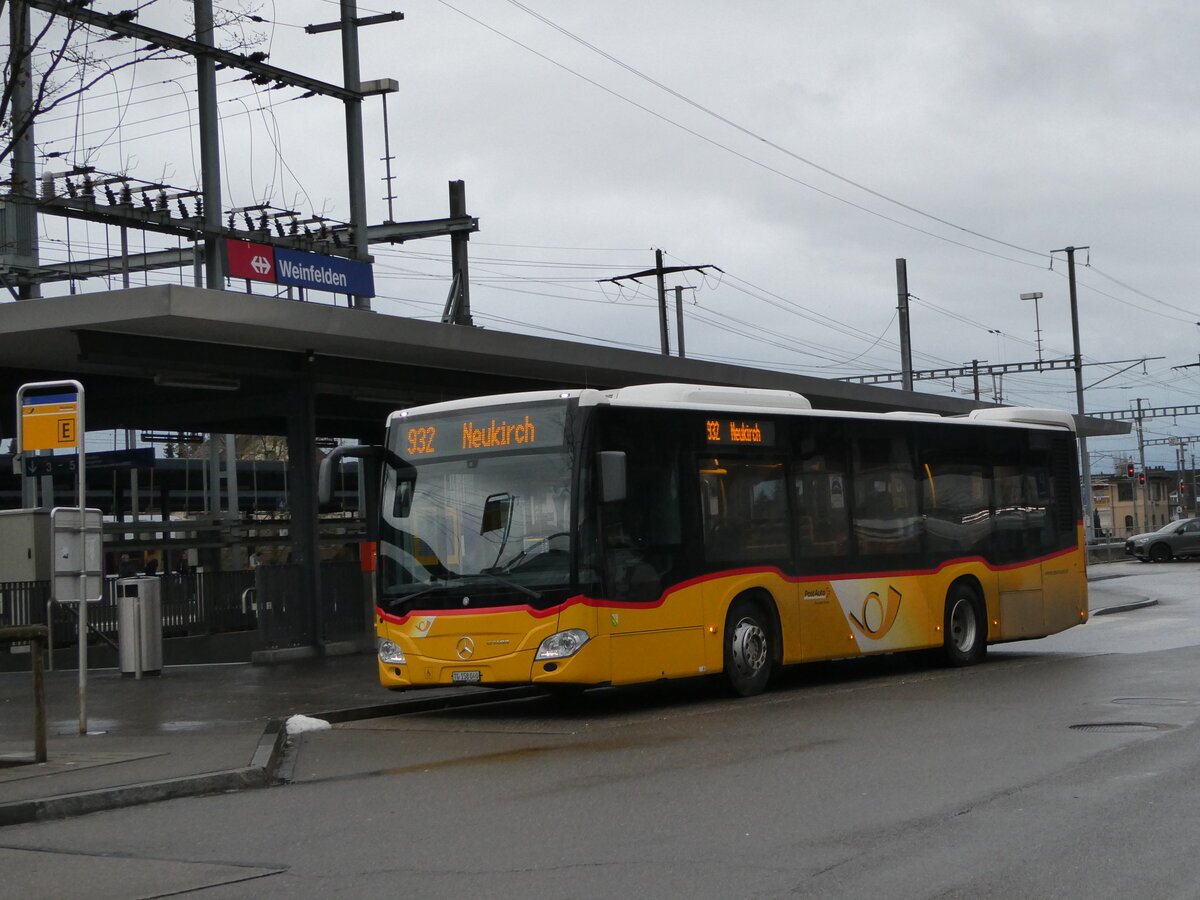 (244'104) - PostAuto Ostschweiz - TG 158'040 - Mercedes am 21. Dezember 2022 beim Bahnhof Weinfelden