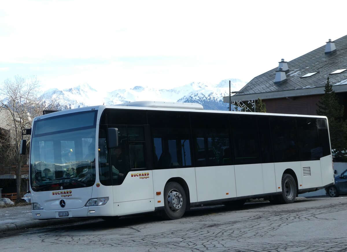 (244'269) - Buchard, Leytron - Nr. 64/VS 101'364 - Mercedes (ex TPL Lugano Nr. 309) am 28. Dezember 2022 in Anzre, Tlcabine