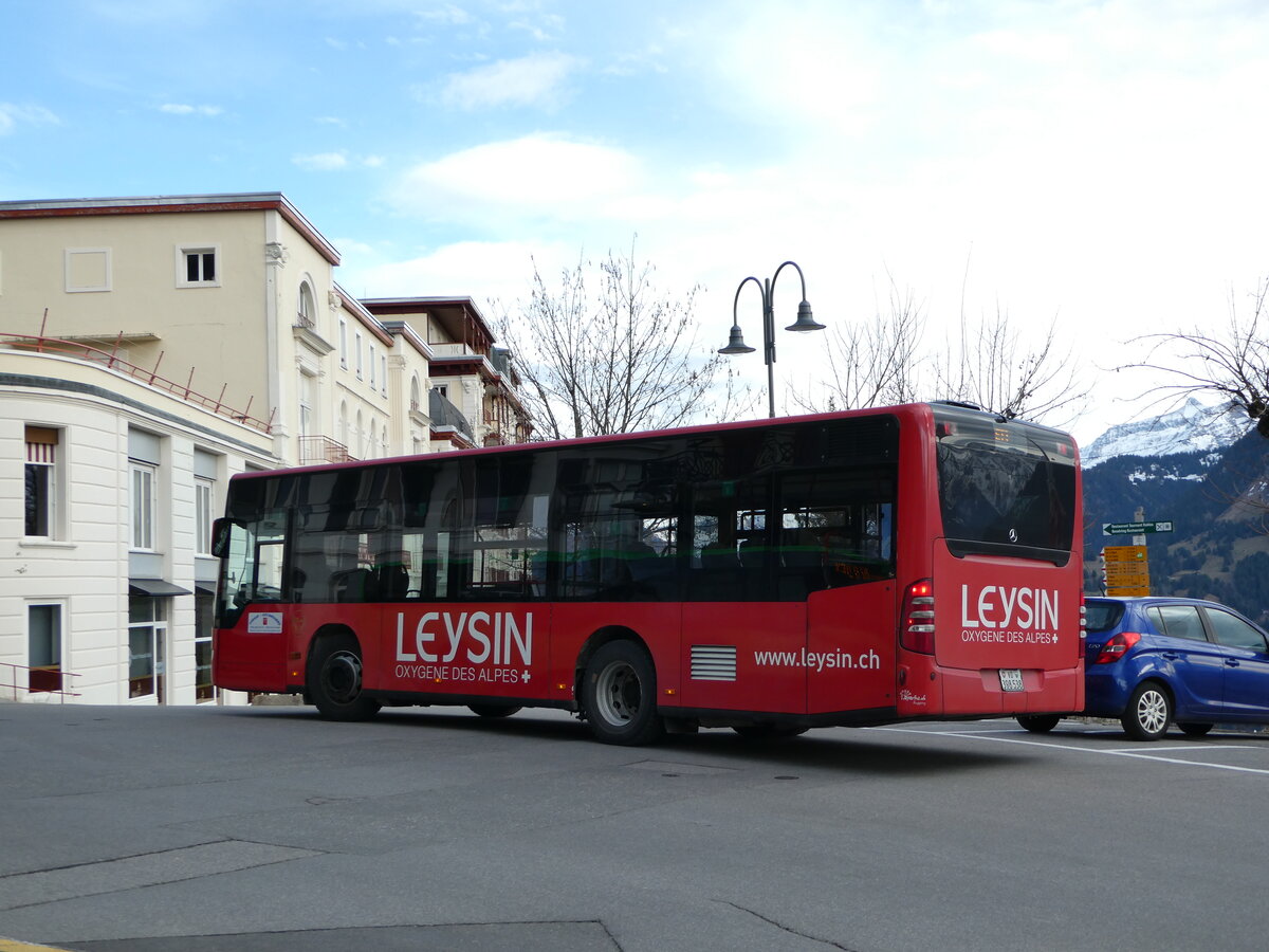 (244'392) - Leysin-Excursions, Leysin - VD 398'538 - Mercedes (ex Imfeld, D-Landstuhl) am 2. Januar 2023 beim Bahnhof Leysin-Feydey