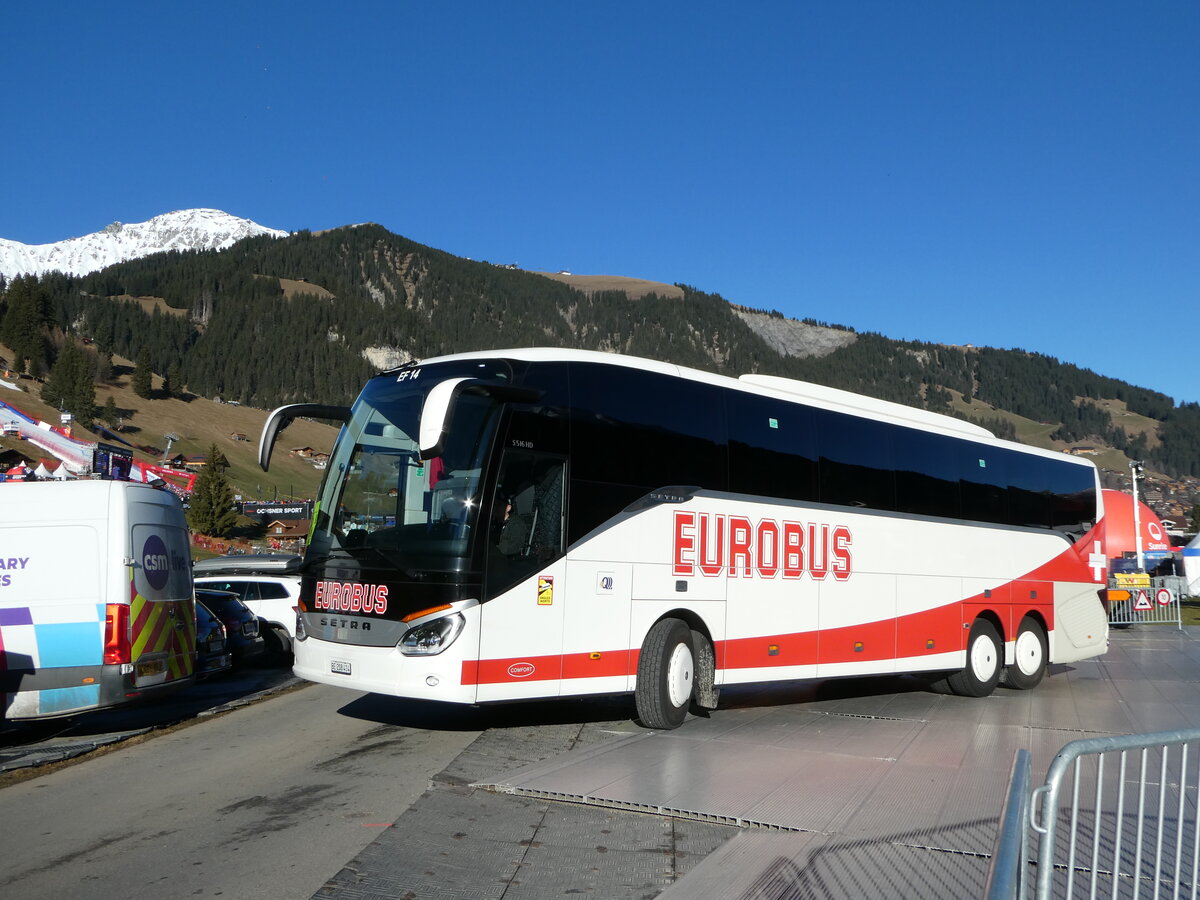 (244'618) - Funi-Car, Biel - Nr. 14/BE 208'414 - Setra am 7. Januar 2023 in Adelboden, Weltcup