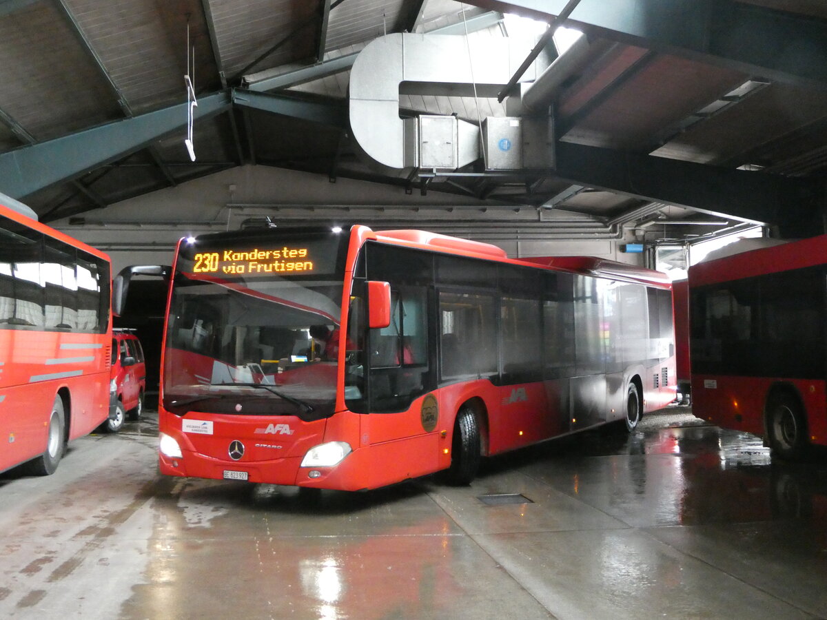 (245'245) - AFA Adelboden - Nr. 97/BE 823'927 - Mercedes am 22. Januar 2023 in Adelboden, Busstation