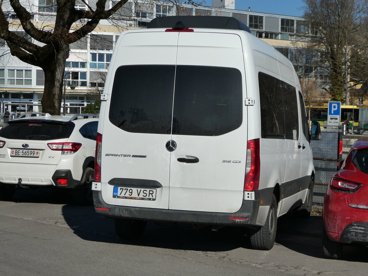 (246'078) - Aus Estland: ??? - 779 VSR - Mercedes am 12. Februar 2023 in Thun, Rosenau 
