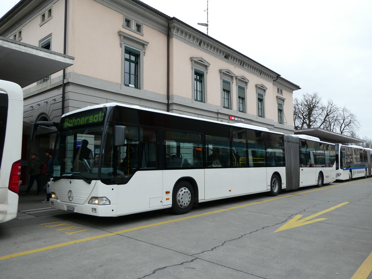 (246'578) - Eurobus, Arbon - Nr. 73/TG 229'684 - Mercedes (ex Nr. 8/PID 4235) am 25. Februar 2023 beim Bahnhof Frauenfeld