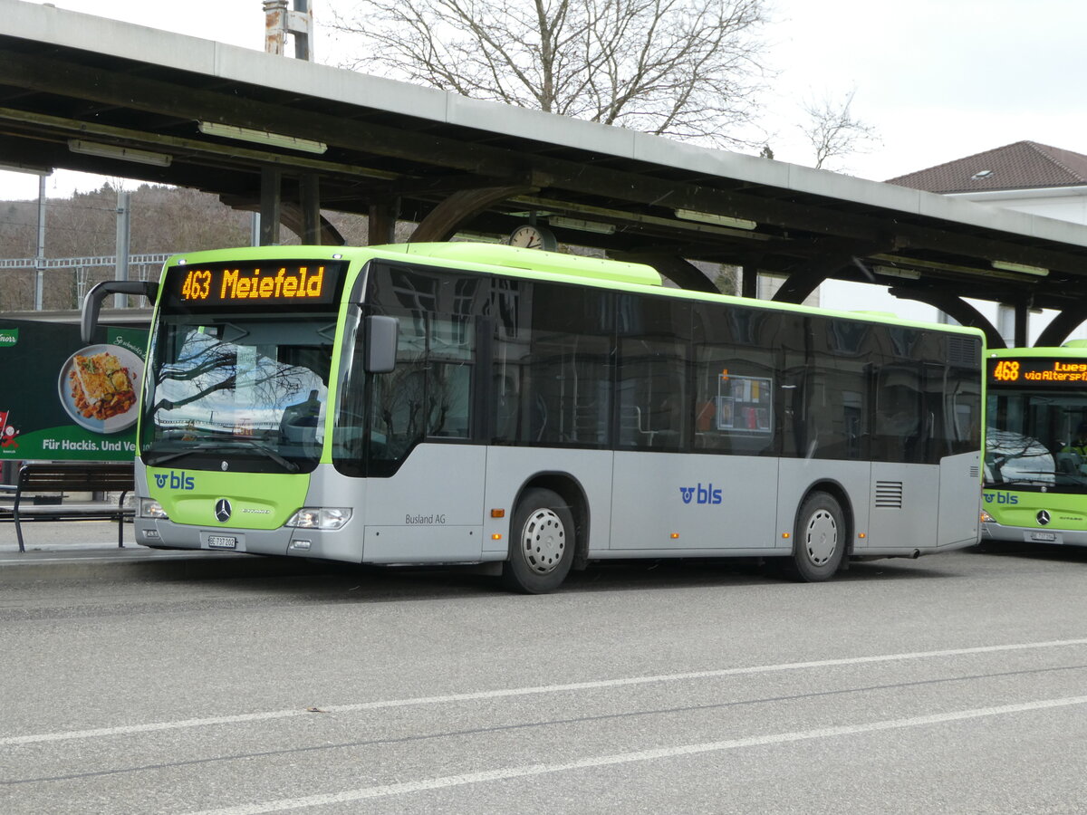 (246'653) - Busland, Burgdorf - Nr. 202/BE 737'202 - Mercedes am 26. Februar 2023 beim Bahnhof Burgdorf