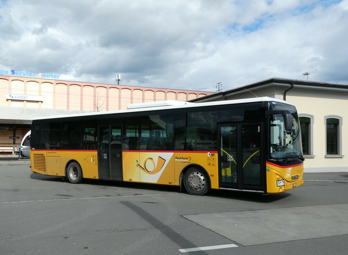 (247'035) - PostAuto Ostschweiz - AR 14'855/PID 10'369 - Iveco am 9. März 2023 beim Bahnhof St. Margrethen