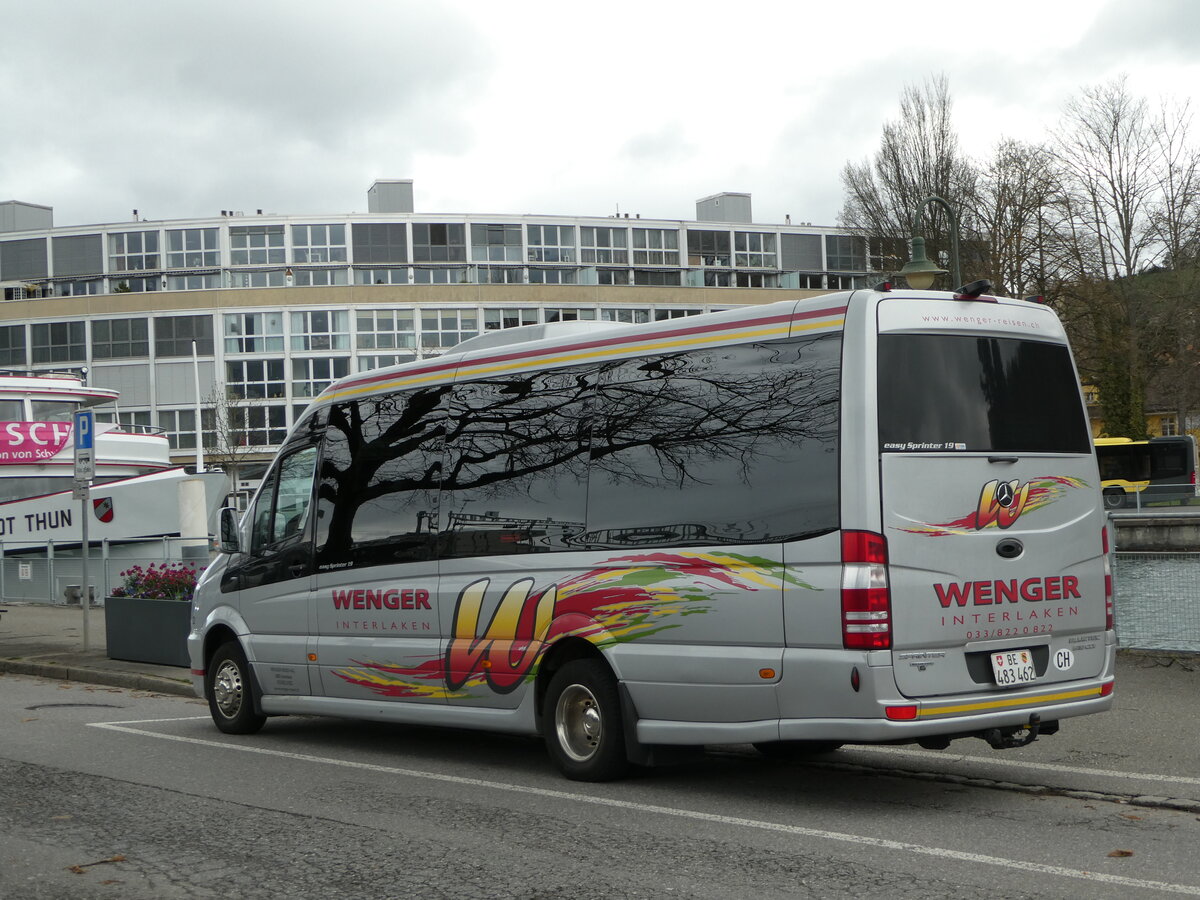 (247'920) - Wenger, Interlaken - Nr. 2/BE 483'462 - Mercedes am 1. April 2023 bei der Schifflndte Thun
