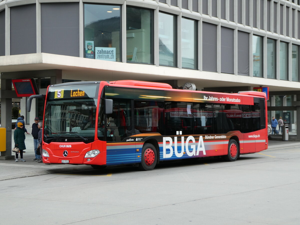 (248'576) - Chur Bus, Chur - Nr. 10/GR 97'510 - Mercedes am 15. April 2023 beim Bahnhof Chur