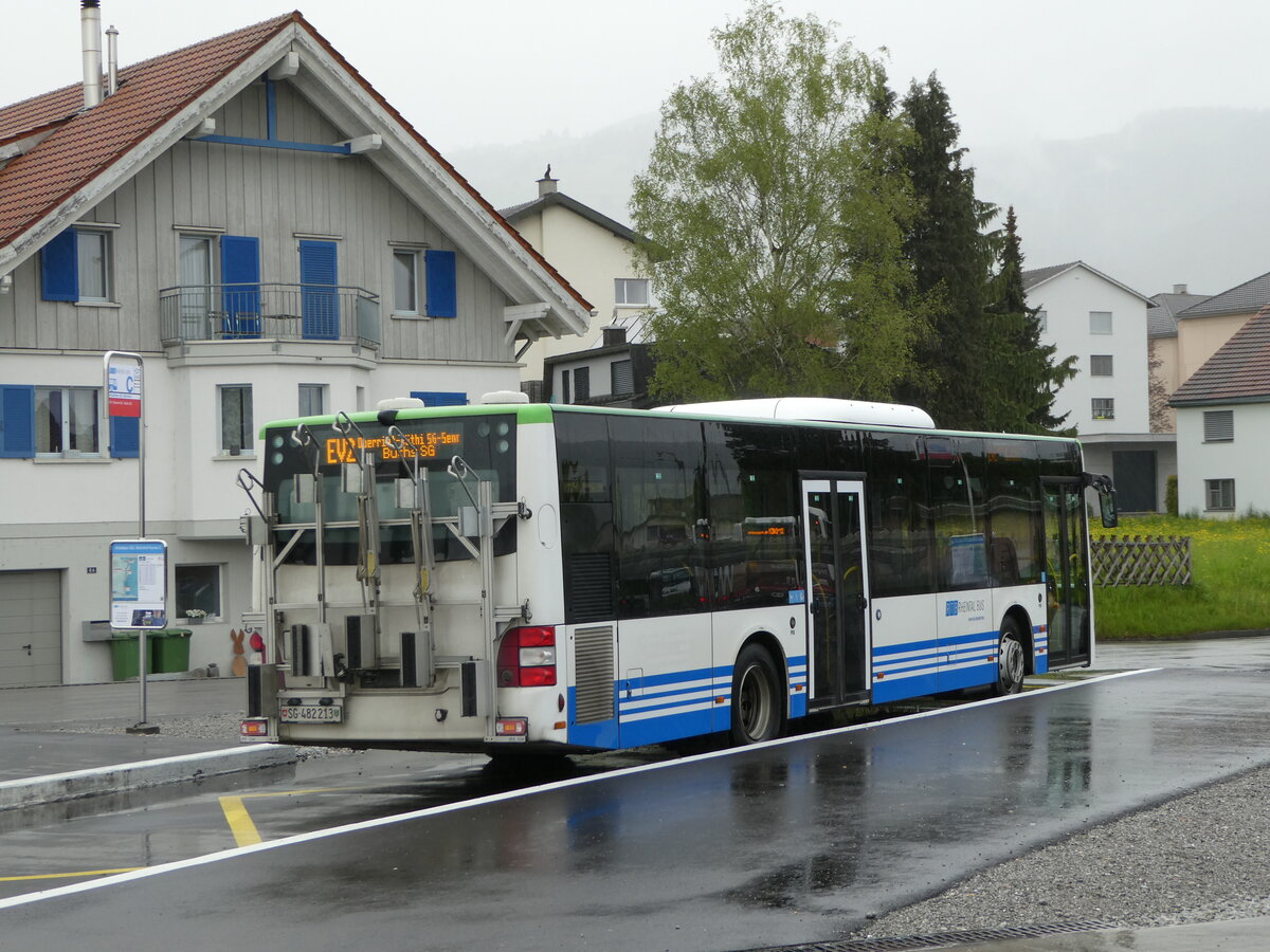 (249'090) - RTB Altsttten - Nr. 917/SG 482'213 - MAN (ex PostBus/A BD 15'355) am 25. April 2023 beim Bahnhof Altsttten