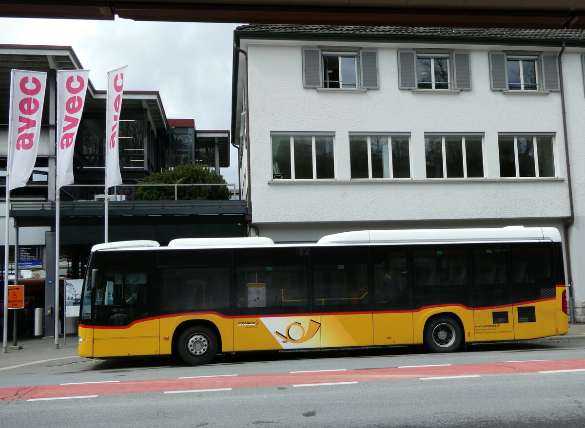 (249'145) - Postautobetriebe Unteres Toggenburg, Ganterschwil - SG 18'842/PID 11'660 - Mercedes am 25. April 2023 beim Bahnhof Herisau