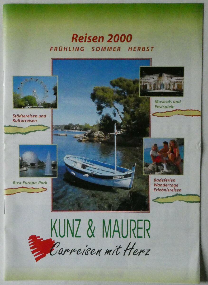 (250'016) - Kunz&Maurer-Reisen 2000 am 14. Mai 2023 in Thun (Vorderseite)