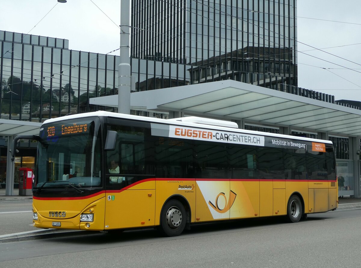 (250'075) - PostAuto Ostschweiz - AR 14'856/PID 10'370 - Iveco am 16. Mai 2023 beim Bahnhof St. Gallen