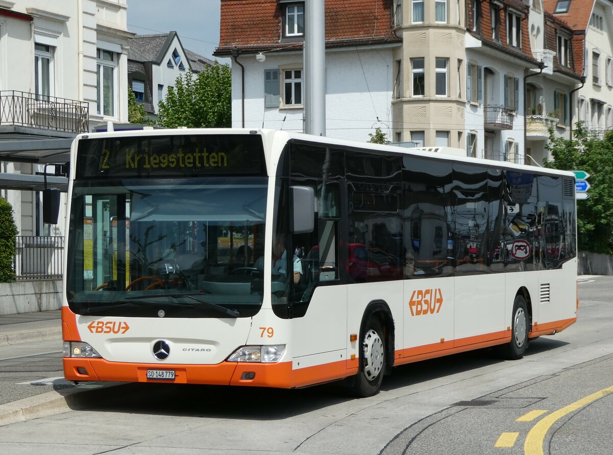 (250'431) - BSU Solothurn - Nr. 79/SO 148'779 - Mercedes am 25. Mai 2023 beim Hauptbahnhof Solothurn