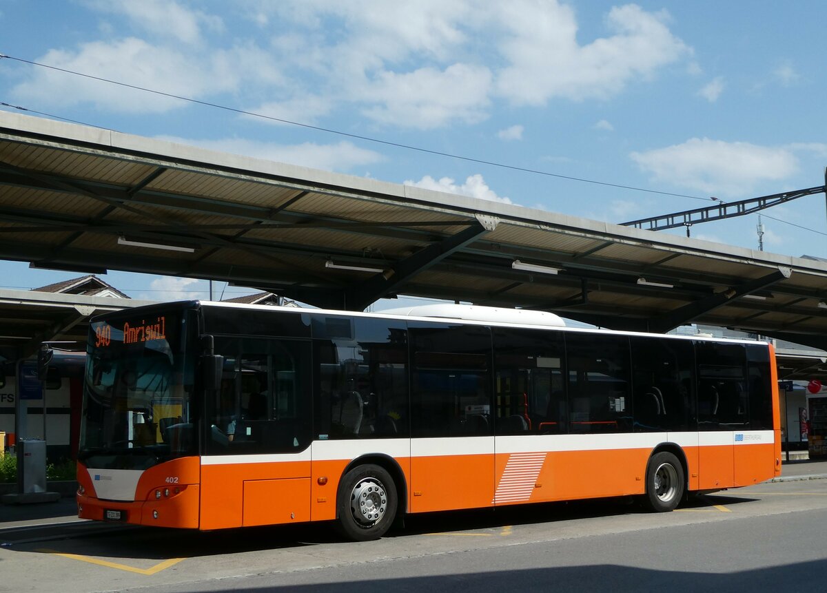 (250'825) - BOTG Amsriswil - Nr. 402/TG 231'399 - Neoplan (ex Nr. 6) am 30. Mai 2023 beim Bahnhof Romanshorn