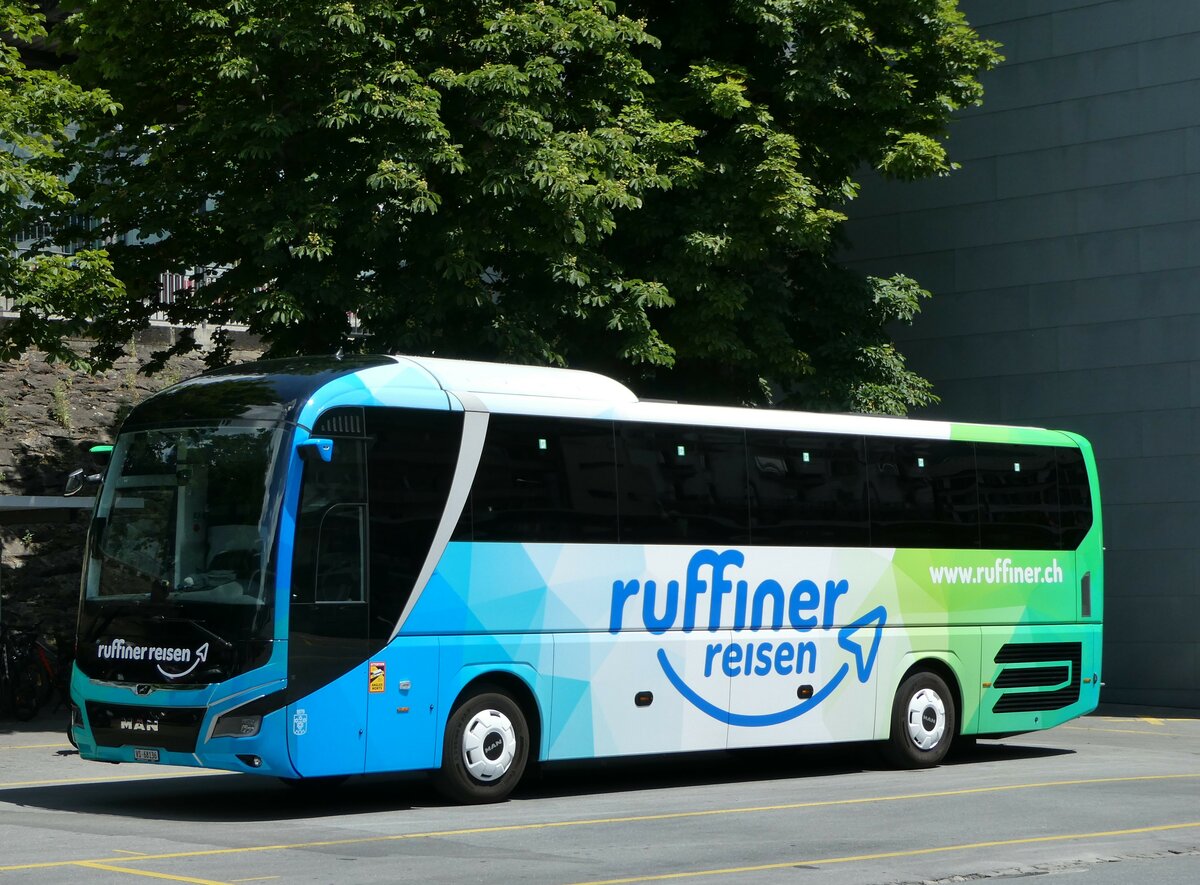 (251'229) - Ruffiner, Turtmann - VS 68'136 - MAN am 9. Juni 2023 beim Bahnhof Brig