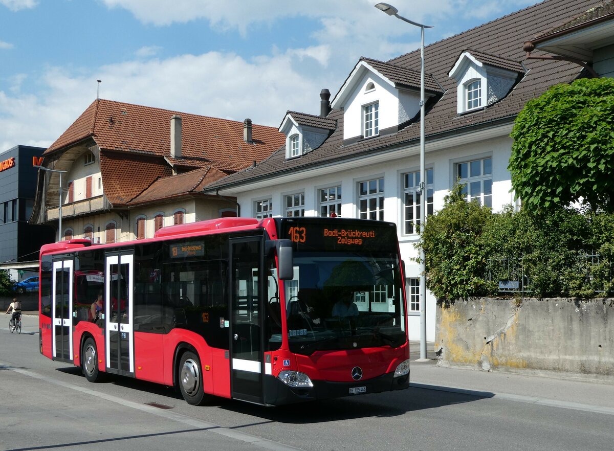 (251'567) - Bernmobil, Bern - Nr. 446/BE 855'446 - Mercedes am 15. Juni 2023 beim Bahnhof Mnsingen