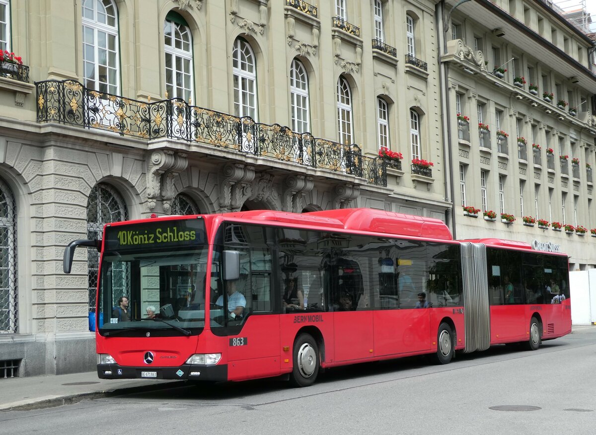 (252'940) - Bernmobil, Bern - Nr. 863/BE 671'863 - Mercedes am 24. Juli 2023 in Bern, Bundesplatz