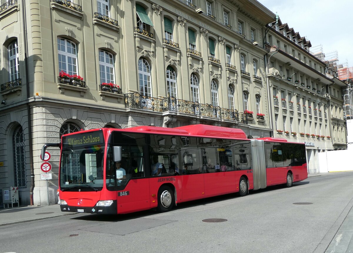 (252'961) - Bernmobil, Bern - Nr. 846/BE 671'846 - Mercedes am 24. Juli 2023 in Bern, Bundesplatz