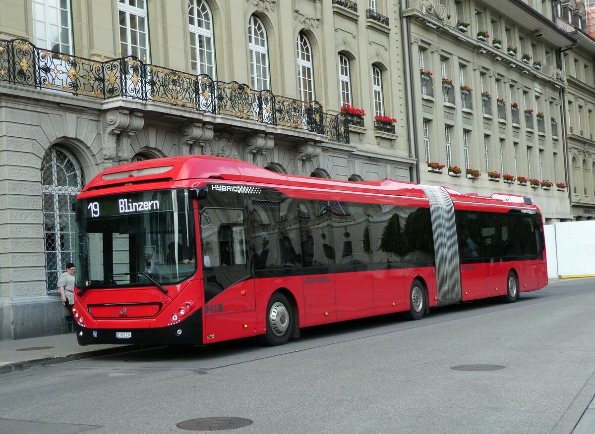 (252'968) - Bernmobil, Bern - Nr. 234/BE 881'234 - Volvo am 24. Juli 2023 in Bern, Bundesplatz