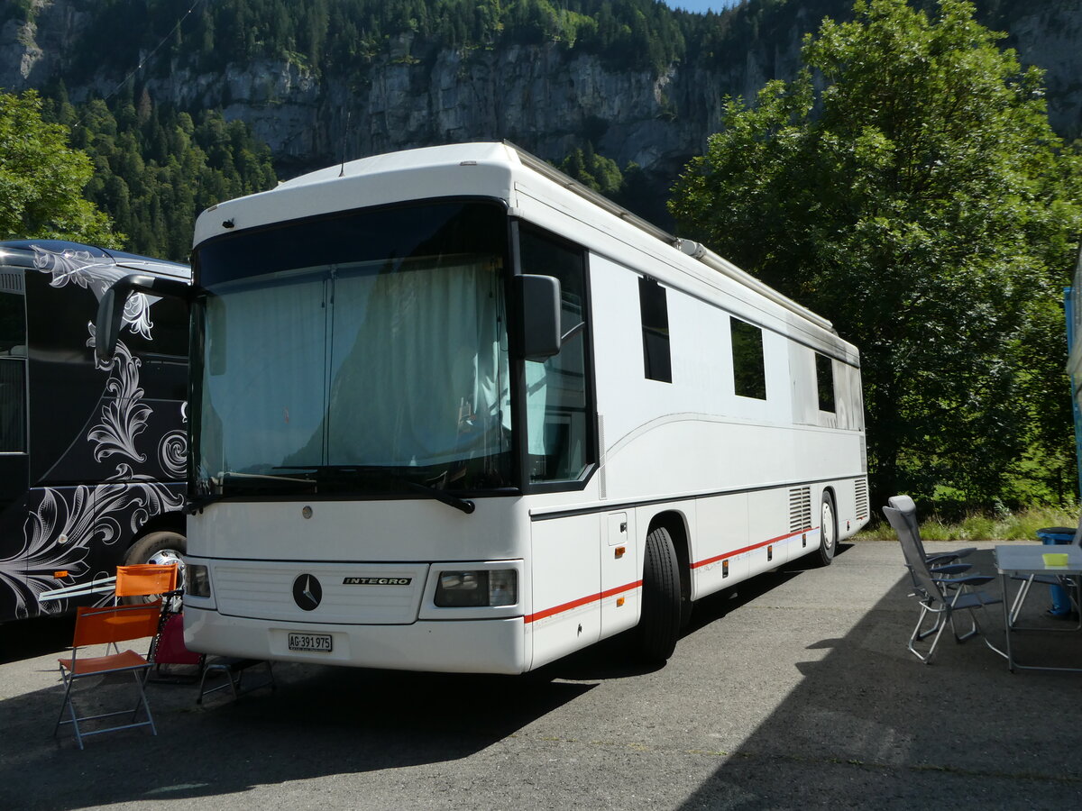 (253'949) - Sager, Bremgarten - AG 391'975 - Mercedes (ex SUVA, Luzern) am 19. August 2023 in Hoch-Ybrig, Talstation Weglosen