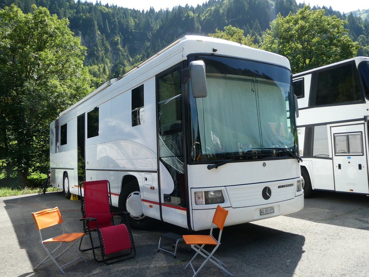 (253'987) - Sager, Bremgarten - AG 391'975 - Mercedes (ex SUVA, Luzern) am 19. August 2023 in Hoch-Ybrig, Talstation Weglosen
