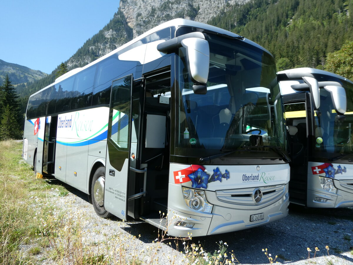 (254'130) - Oberland Reisen, Thun - Nr. 46/BE 240'880 - Mercedes am 22. August 2023 auf der Grimmialp