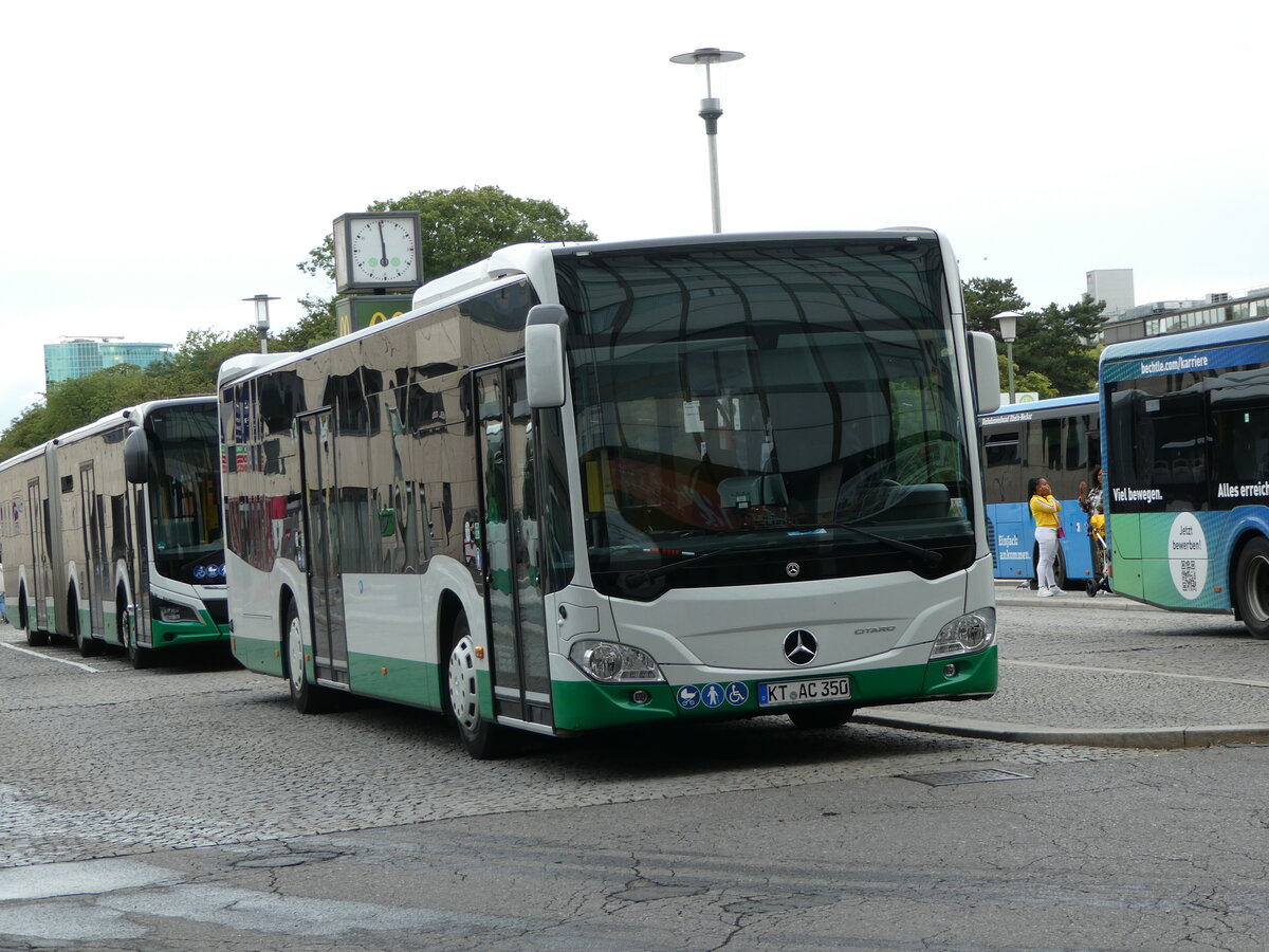 (254'355) - Burlein, Abtswind - KT-AC 350 - Mercedes am 29. August 2023 beim Bahnhof Wrzburg