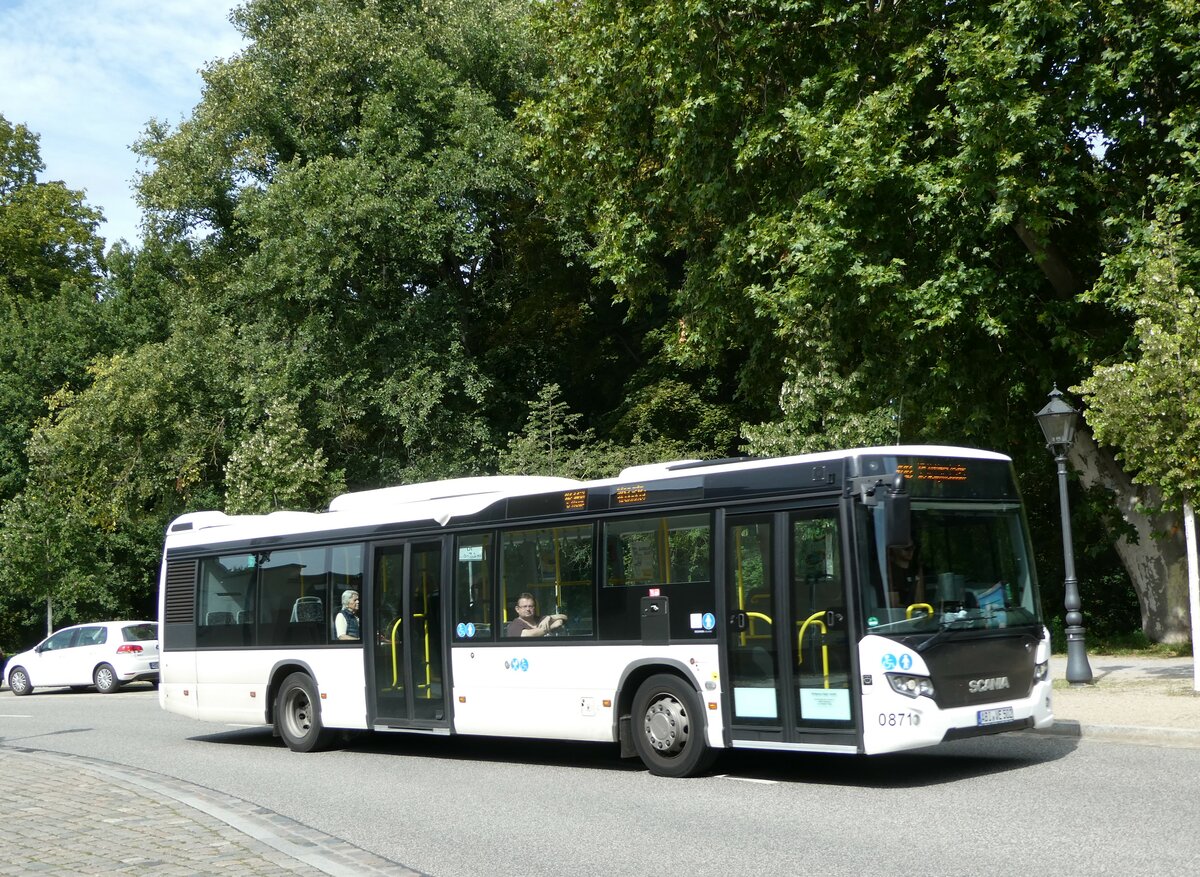 (254'739) - Sger, Kemberg - Nr. 871/ABI-VE 502 - Scania am 3. September 2023 in Wittenberg, Fleischerstrasse
