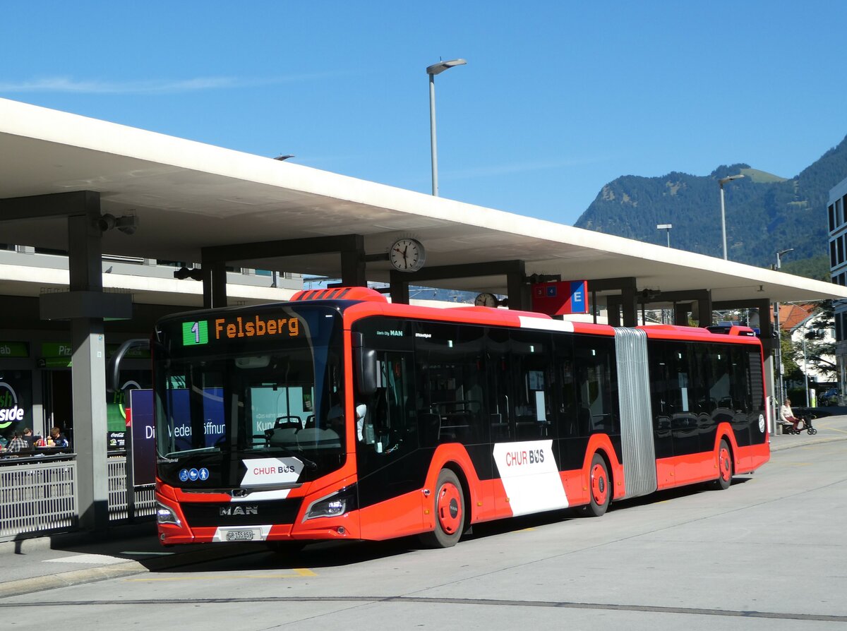 (255'594) - Chur Bus, Chur - Nr. 59/GR 155'859 - MAN am 26. September 2023 beim Bahnhof Chur