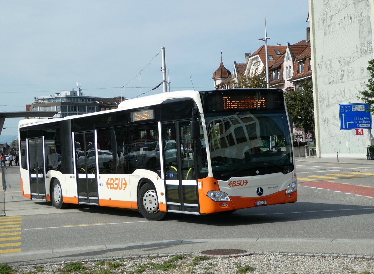 (255'653) - BSU Solothurn - Nr. 95/SO 172'095 - Mercedes am 28. September 2023 beim Hauptbahnhof Solothurn