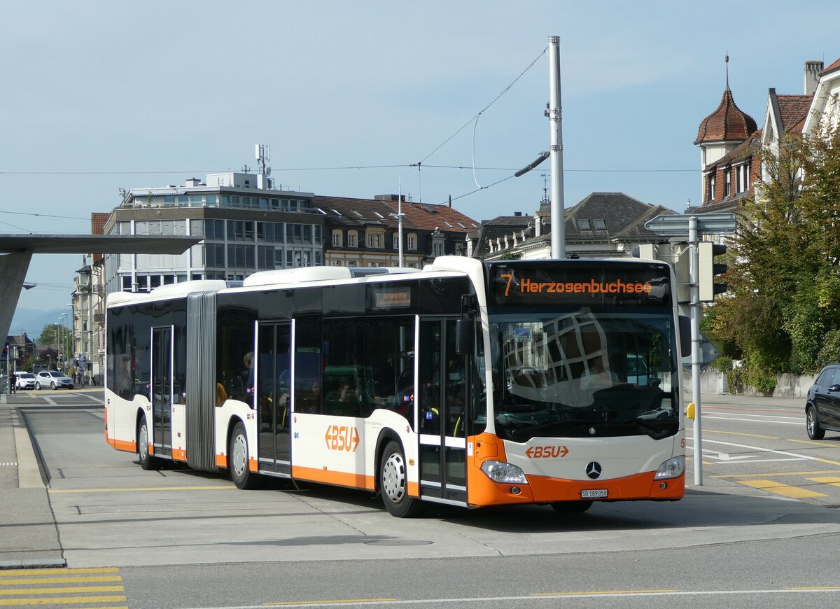 (255'655) - BSU Solothurn - Nr. 58/SO 189'058 - Mercedes am 28. September 2023 beim Hauptbahnhof Solothurn
