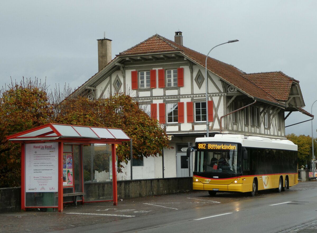 (256'390) - Steiner, Messen - SO 21'149/PID 5371 - Scania/Hess am 26. Oktober 2023 in Schnottwil, Post