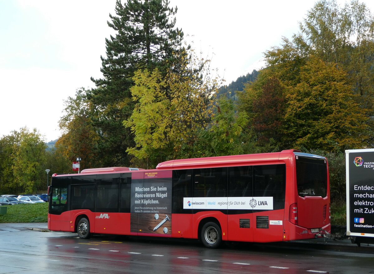 (256'442) - AFA Adelboden - Nr. 96/BE 823'926 - Mercedes am 27. Oktober 2023 beim Bahnhof Frutigen