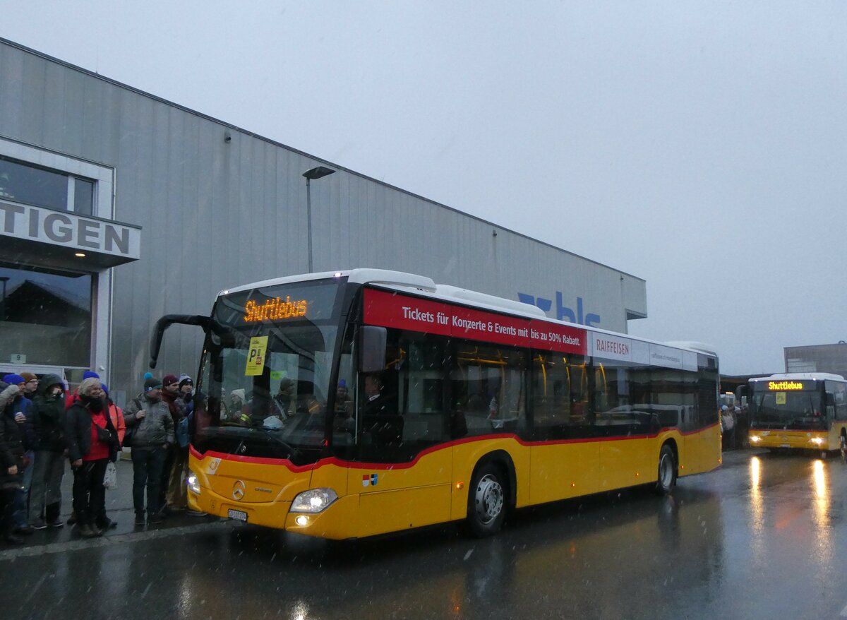 (258'178) - Wyss, Boningen - SO 107'274/PID 11'702 - Mercedes am 6. Januar 2024 beim Bahnhof Frutigen