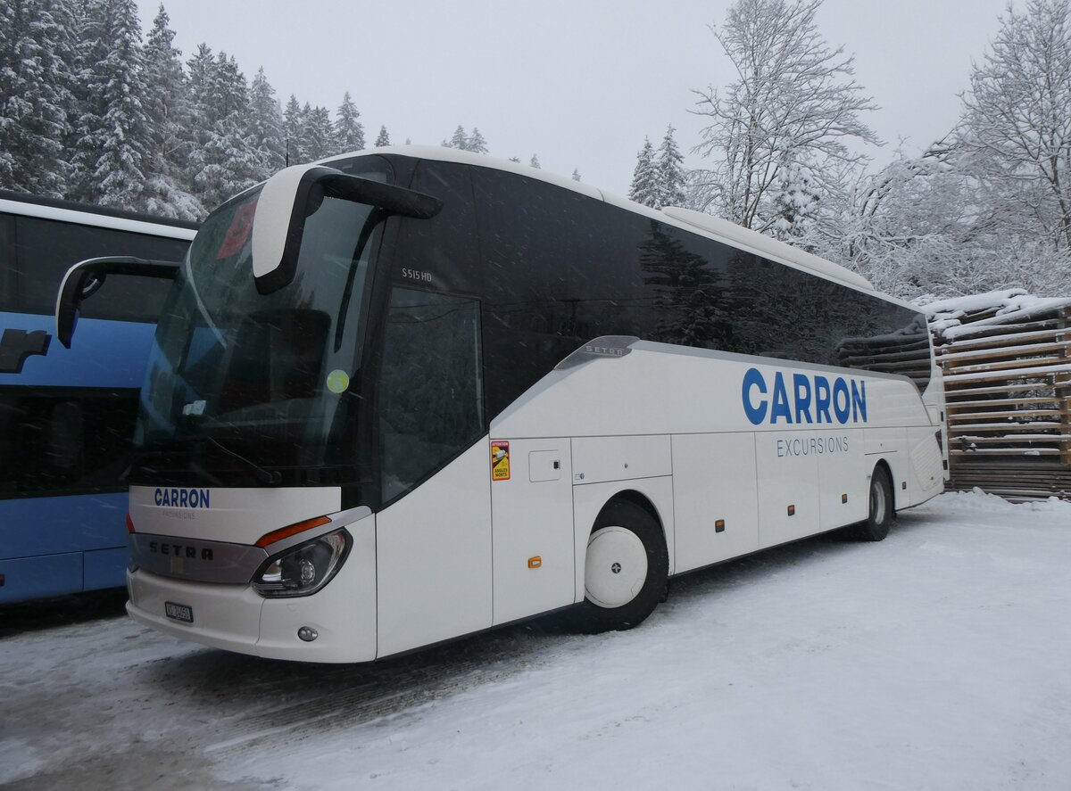(258'416) - Carron, Fully - VS 24'050 - Setra am 6. Januar 2024 in Adelboden, ASB
