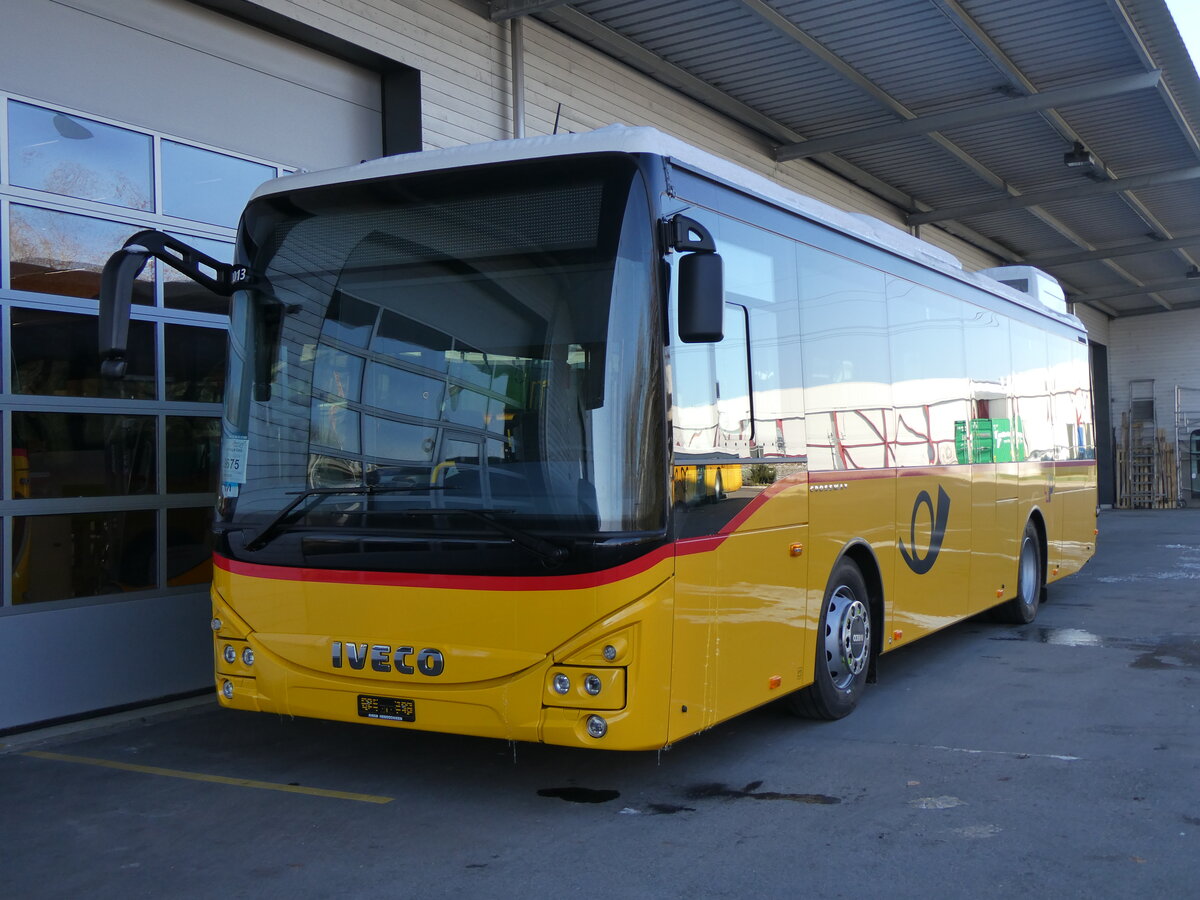 (258'776) - PostAuto Graubnden - PID 12'013 - Iveco am 20. Januar 2024 in Kerzers, Interbus
