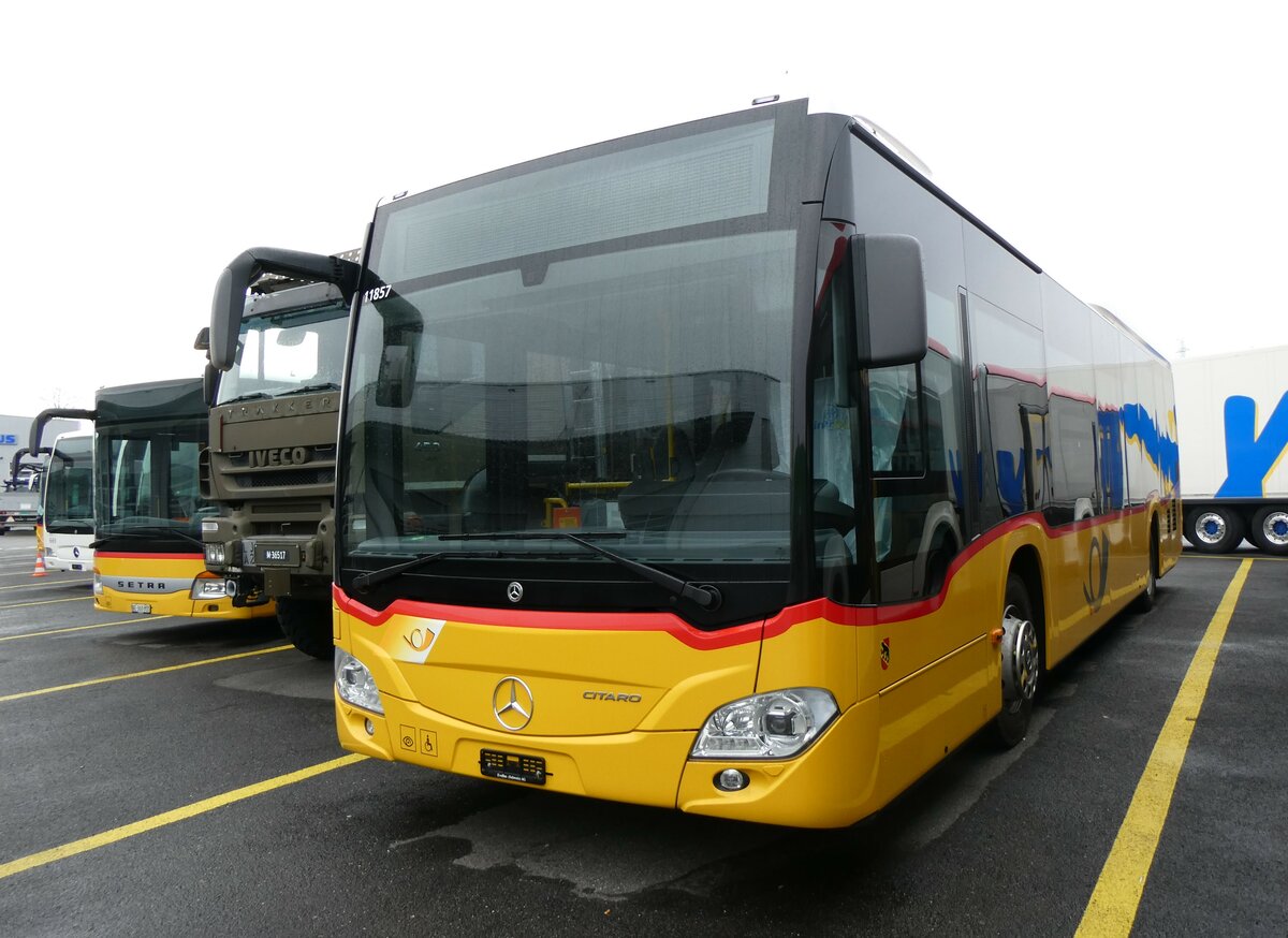 (259'399) - PostAuto Bern - (BE 538'988)/PID 11'857 - Mercedes (ex BE 653'386) am 17. Februar 2024 in Kerzers, Interbus