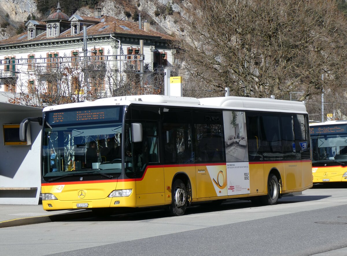 (259'489) - PostAuto Bern - BE 610'544/PID 5417 - Mercedes (ex BE 538'988; ex BE 637'781) am 20. Februar 2024 beim Bahnhof Interlaken West