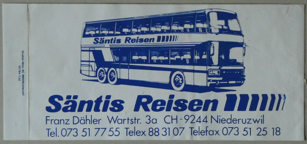 (259'630) - Kleber fr Sntis Reisen am 25. Februar 2024 in Thun