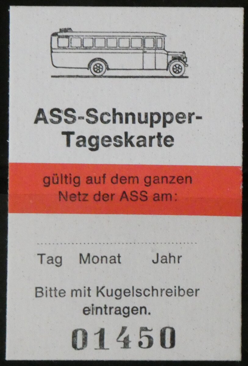 (260'176) - ASS-Schnupper-Tageskarte am 8. Mrz 2024 in Thun